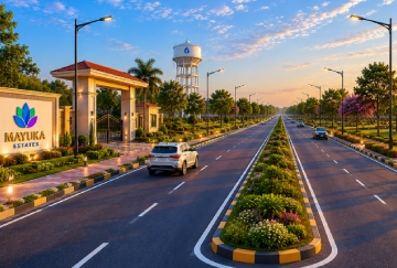 wide roads & infrastructure
